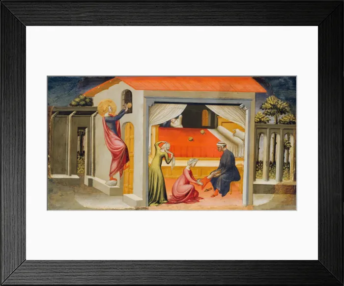 Framed Print : Saint Nicholas Providing Dowries, 1433-35. Creator: Bicci di Lorenzo Framed Print : Saint Nicholas Providing Dowries, 1433-35. Creator: Bicci di Lorenzo