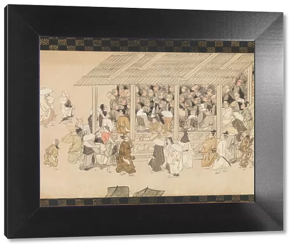 A Nenbutsu Gathering at Ichiya, Kyoto, from the Illustrated Biography of the Monk