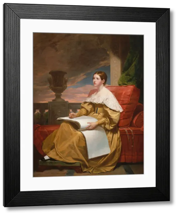 Framed Print : Susan Walker Morse (The Muse), ca. 1836-37. Creator: Samuel Finley Breese Morse Framed Print : Susan Walker Morse (The Muse), ca. 1836-37. Creator: Samuel Finley Breese Morse