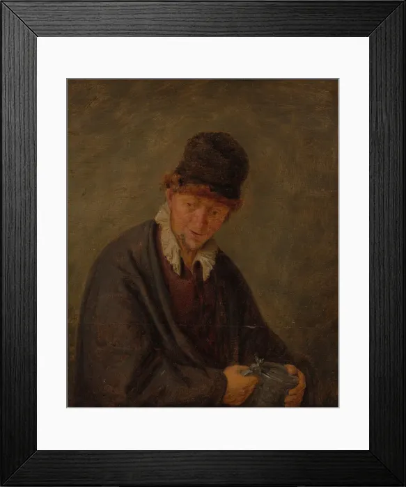 Framed Print : Man with a Tankard. Creator: Unknown Framed Print : Man with a Tankard. Creator: Unknown