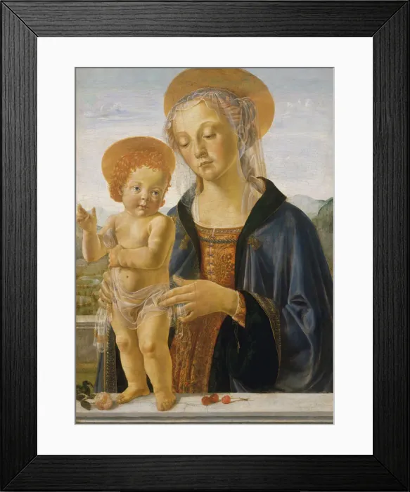 Framed Print : Madonna and Child, ca. 1470. Creator: Workshop of Andrea del Verrocchio (Italian Framed Print : Madonna and Child, ca. 1470. Creator: Workshop of Andrea del Verrocchio (Italian
