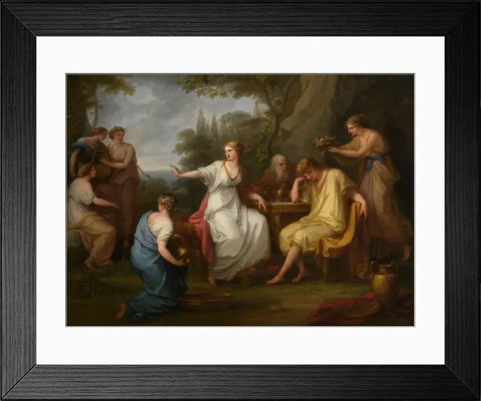 Framed Print : The Sorrow of Telemachus, 1783. Creator: Angelica Kauffman Framed Print : The Sorrow of Telemachus, 1783. Creator: Angelica Kauffman