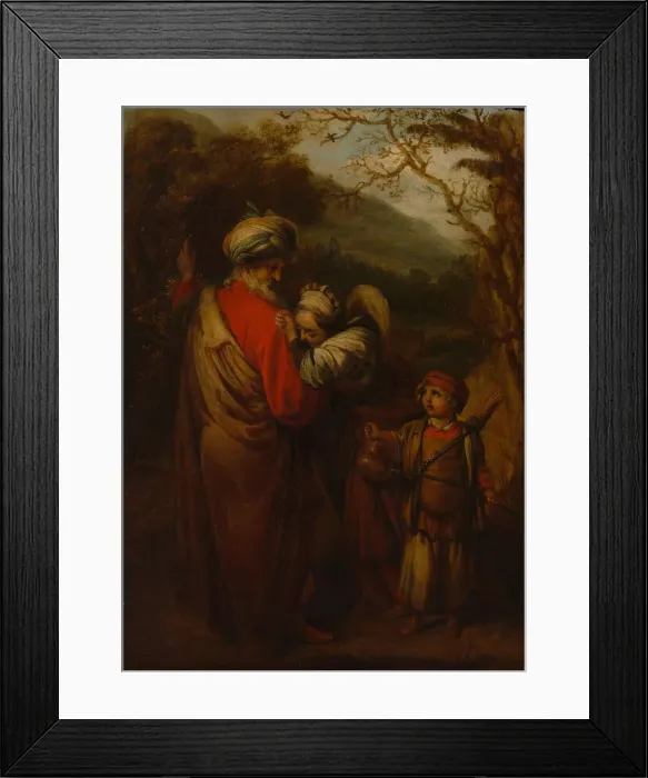 Framed Print : Abraham Dismissing Hagar and Ishmael, 1658. Creator: Barent Fabritius Framed Print : Abraham Dismissing Hagar and Ishmael, 1658. Creator: Barent Fabritius