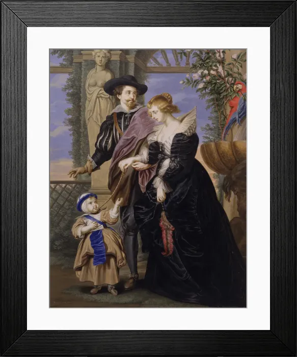 Framed Print : Copy after Rubens, His Wife Helena Fourment (1614-1673), and Their Son Frans Framed Print : Copy after Rubens, His Wife Helena Fourment (1614-1673), and Their Son Frans