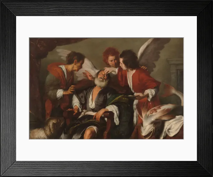 Framed Print : Tobias Curing His Fathers Blindness, 1630-35. Creator: Bernardo Strozzi Framed Print : Tobias Curing His Fathers Blindness, 1630-35. Creator: Bernardo Strozzi