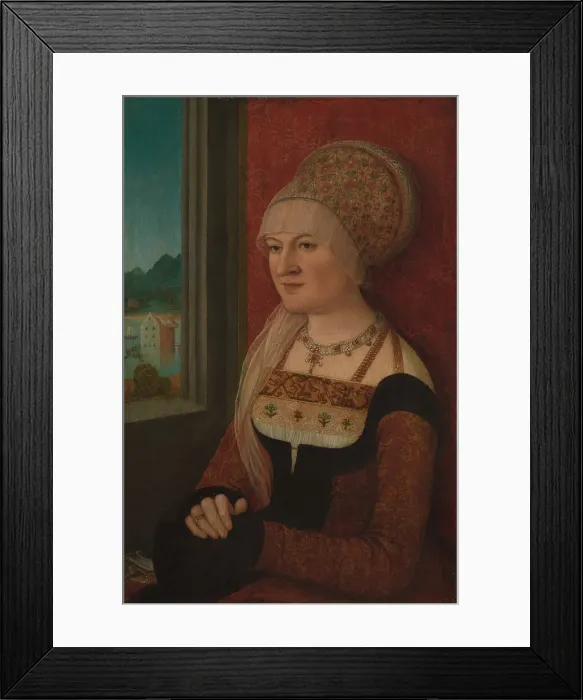 Framed Print : Portrait of a Woman, ca. 1510-15. Creator: Bernhard Strigel Framed Print : Portrait of a Woman, ca. 1510-15. Creator: Bernhard Strigel
