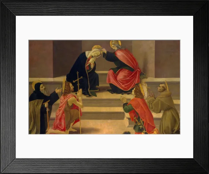 Framed Print : The Coronation of the Virgin. Creator: Unknown