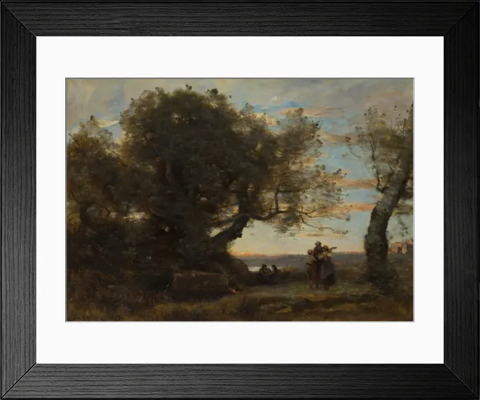Framed Print : The Gypsies, 1872. Creator: Jean-Baptiste-Camille Corot Framed Print : The Gypsies, 1872. Creator: Jean-Baptiste-Camille Corot
