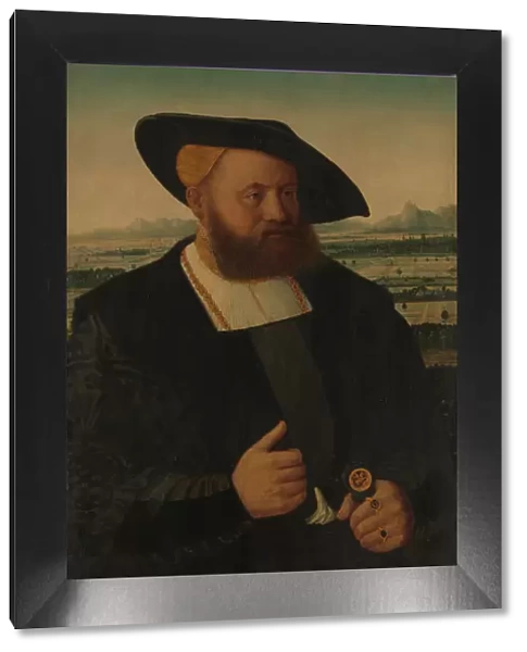 Portrait of a Man with a Moors Head on His Signet Ring. Creator: Conrad Faber von Creuznach