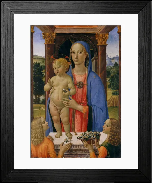 Framed Print : Madonna and Child with Angels. Creator: Cosimo Rosselli Framed Print : Madonna and Child with Angels. Creator: Cosimo Rosselli