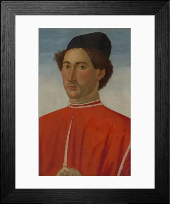 Framed Print : Portrait of a Man, ca. 1481-82. Creator: Cosimo Rosselli Framed Print : Portrait of a Man, ca. 1481-82. Creator: Cosimo Rosselli