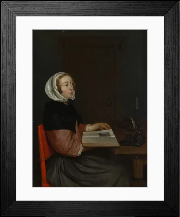 Framed Print : The Reader. Creator: Eglon Hendrik van der Neer Framed Print : The Reader. Creator: Eglon Hendrik van der Neer