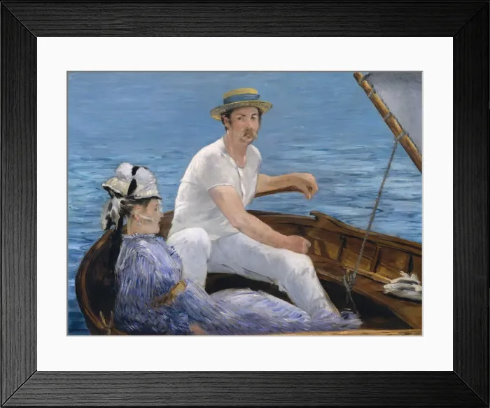 Framed Print : Boating, 1874. Creator: Edouard Manet Framed Print : Boating, 1874. Creator: Edouard Manet