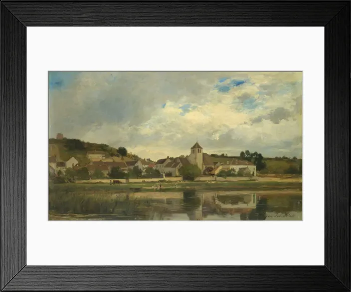 Framed Print : The Village of La Celle-sous-Moret. Creator: Eugene Antoine Samuel Lavieille Framed Print : The Village of La Celle-sous-Moret. Creator: Eugene Antoine Samuel Lavieille