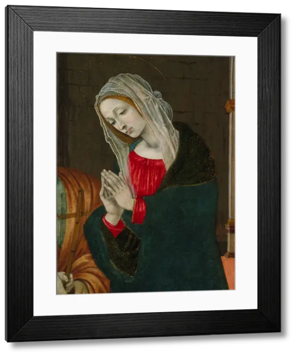Framed Print : The Virgin of the Nativity, probably ca. 1500. Creator: Workshop of Filippino Lippi (Italian Framed Print : The Virgin of the Nativity, probably ca. 1500. Creator: Workshop of Filippino Lippi (Italian