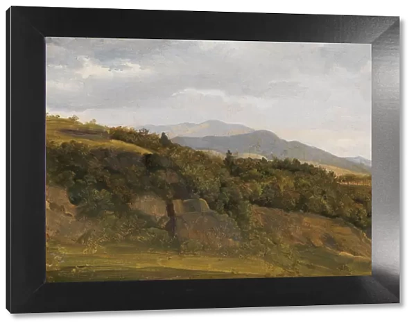 German Landscape with View towards a Broad Valley, ca. 1829-30. Creator: Ernst Christian
