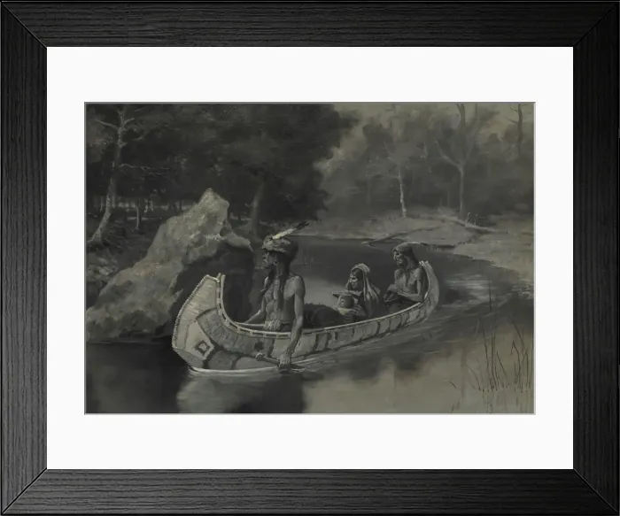 Framed Print : Pitched It Sheer into the River... Where It Still Is Seen in the Summer, 1889. Creator Framed Print : Pitched It Sheer into the River... Where It Still Is Seen in the Summer, 1889. Creator