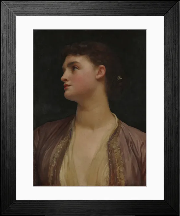 Framed Print : Lucia, possibly late 1870s. Creator: Frederic Leighton Framed Print : Lucia, possibly late 1870s. Creator: Frederic Leighton