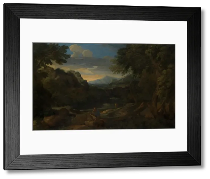 Framed Print : Imaginary Landscape. Creator: Gaspard Dughet Framed Print : Imaginary Landscape. Creator: Gaspard Dughet