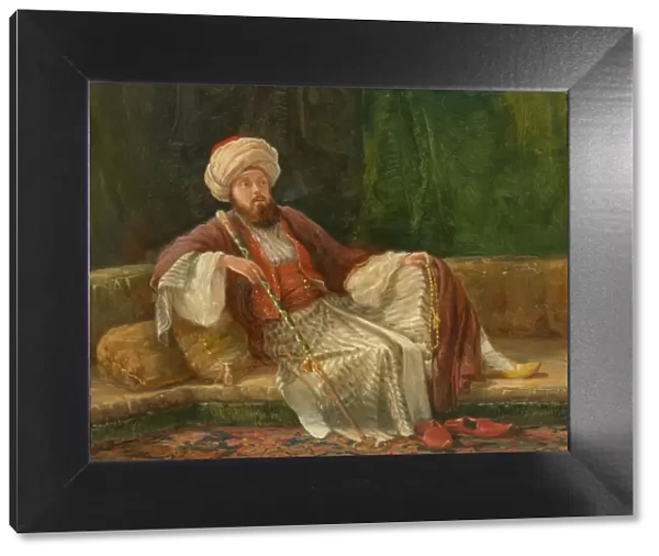 Western Gentleman in Oriental Costume. Creator: British Painter (ca. 1840-45)