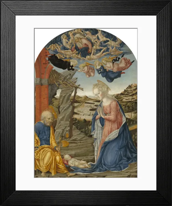 Framed Print : The Nativity. Creator: Francesco di Giorgio Martini Framed Print : The Nativity. Creator: Francesco di Giorgio Martini