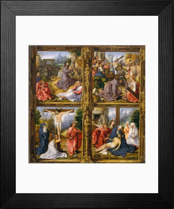 Framed Print : Four Scenes from the Passion. Creator: Follower of Bernard van Orley (Netherlandish, ca Framed Print : Four Scenes from the Passion. Creator: Follower of Bernard van Orley (Netherlandish, ca