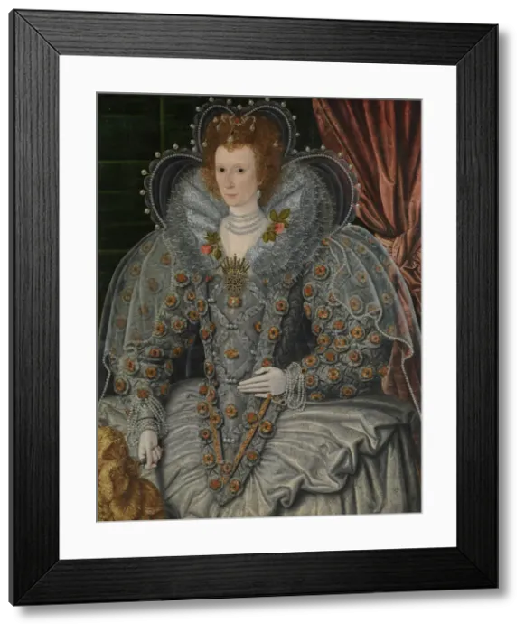 Framed Print : Portrait of a Woman, ca. 1600. Creator: British Painter (ca. 1600) Framed Print : Portrait of a Woman, ca. 1600. Creator: British Painter (ca. 1600)
