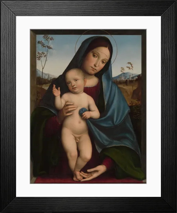 Framed Print : Madonna and Child, 1490s. Creator: Francesco Francia Framed Print : Madonna and Child, 1490s. Creator: Francesco Francia