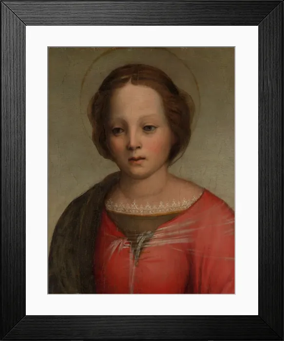 Framed Print : Head of the Madonna, ca. 1509. Creator: Franciabigio Framed Print : Head of the Madonna, ca. 1509. Creator: Franciabigio