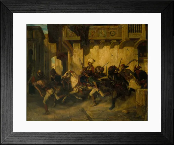 Framed Print : The Turkish Patrol. Creator: Alexandre Gabriel Decamps Framed Print : The Turkish Patrol. Creator: Alexandre Gabriel Decamps