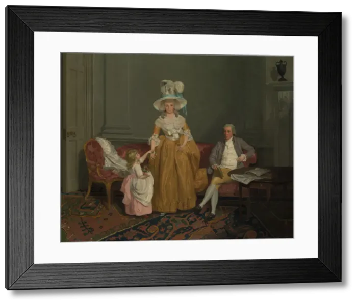 Framed Print : The Saithwaite Family, ca. 1785. Creator: Francis Wheatley Framed Print : The Saithwaite Family, ca. 1785. Creator: Francis Wheatley