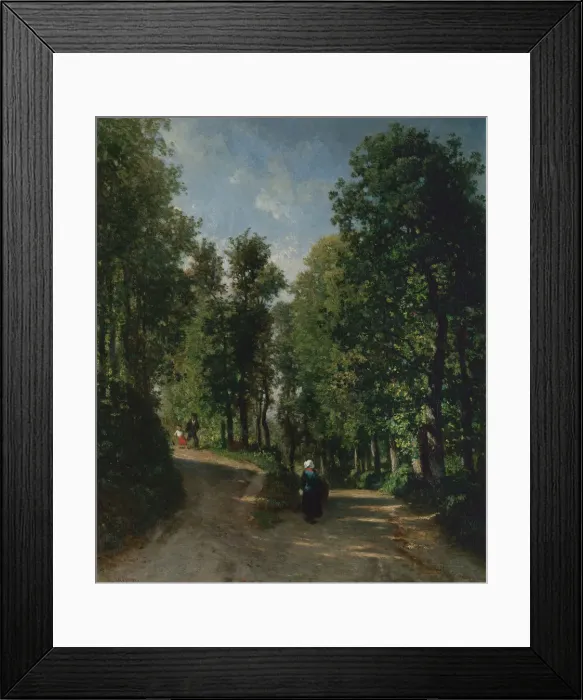 Framed Print : Road in the Woods, mid-1840s. Creator: Constant Troyon Framed Print : Road in the Woods, mid-1840s. Creator: Constant Troyon