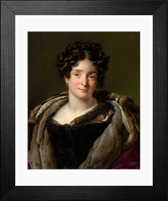 Framed Print : Madame Jacques-Louis-Etienne Reizet (Colette-Desiree-Therese Godefroy Framed Print : Madame Jacques-Louis-Etienne Reizet (Colette-Desiree-Therese Godefroy