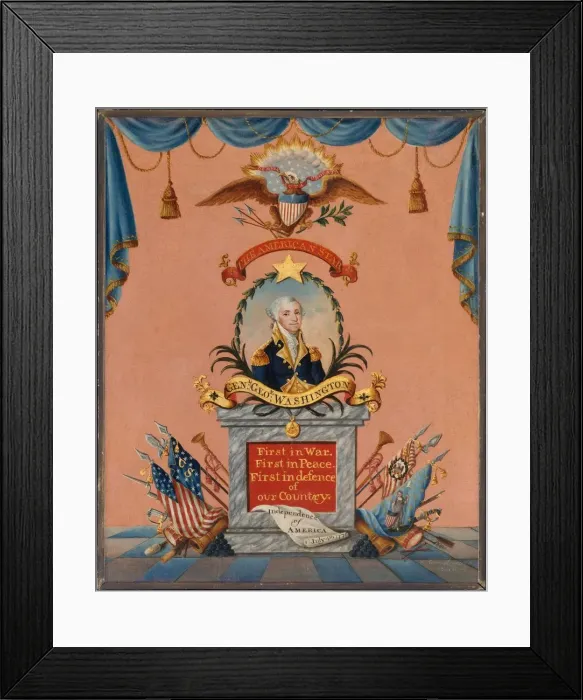Framed Print : The American Star (George Washington), ca. 1803. Creator: Frederick Kemmelmeyer Framed Print : The American Star (George Washington), ca. 1803. Creator: Frederick Kemmelmeyer