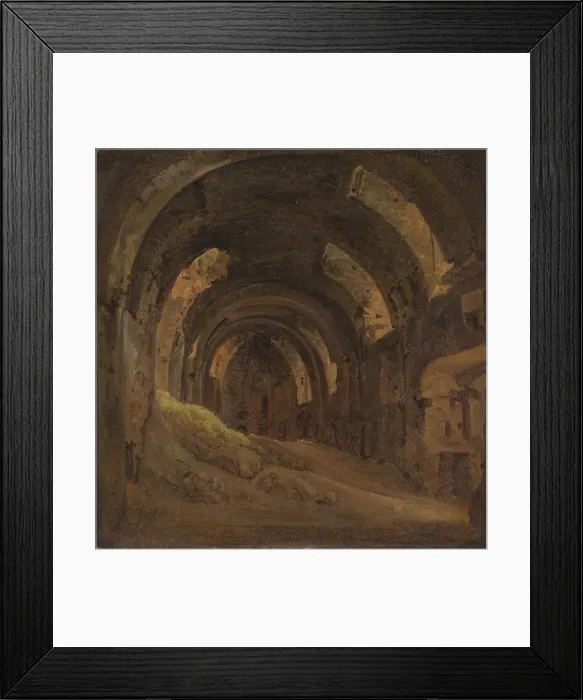 Framed Print : Vaulted Interior. Creator: Francois-Marius Granet Framed Print : Vaulted Interior. Creator: Francois-Marius Granet