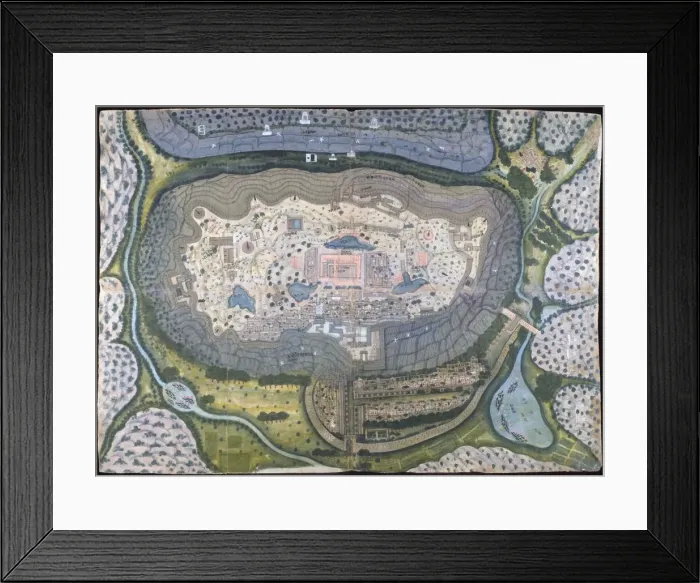 Framed Print : Fortified City of Ranthambhor, ca. 1810-18. Creator: Generation of Bagta (active ca Framed Print : Fortified City of Ranthambhor, ca. 1810-18. Creator: Generation of Bagta (active ca
