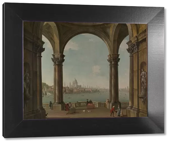 Capriccio with St. Pauls and Old London Bridge. Creator: Antonio Joli