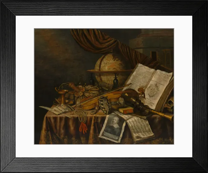 Framed Print : Vanitas Still Life, 1662. Creator: Edwaert Collier