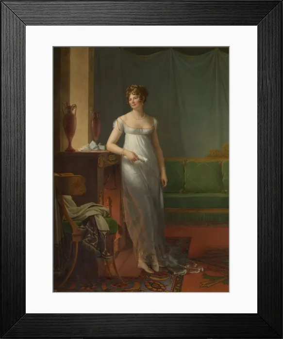 Framed Print : Madame Charles Maurice de Talleyrand Perigord (1761-1835), ca. 1804. Creator Framed Print : Madame Charles Maurice de Talleyrand Perigord (1761-1835), ca. 1804. Creator