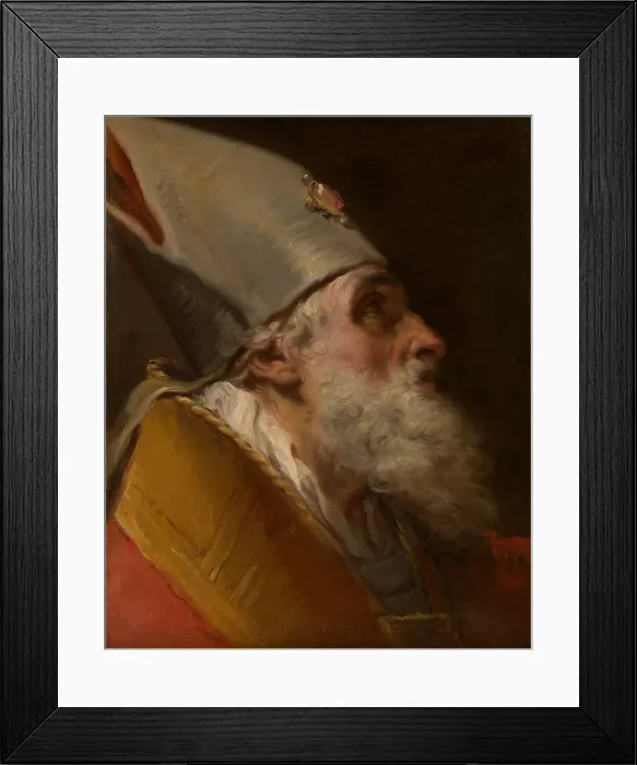 Framed Print : Head of a Bishop, ca. 1770. Creator: Gaetano Gandolfi Framed Print : Head of a Bishop, ca. 1770. Creator: Gaetano Gandolfi