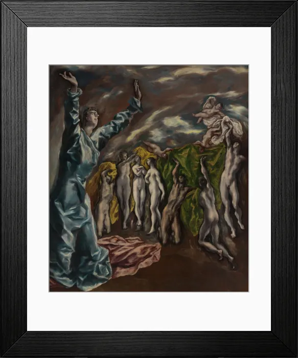 Framed Print : The Vision of Saint John, ca. 1608-14. Creator: El Greco Framed Print : The Vision of Saint John, ca. 1608-14. Creator: El Greco
