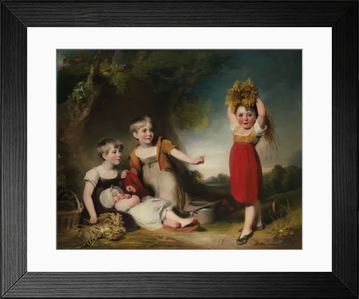 Framed Print : The Grandchildren of Sir William Heathcote, 3rd Baronet. Creator: William Owen Framed Print : The Grandchildren of Sir William Heathcote, 3rd Baronet. Creator: William Owen