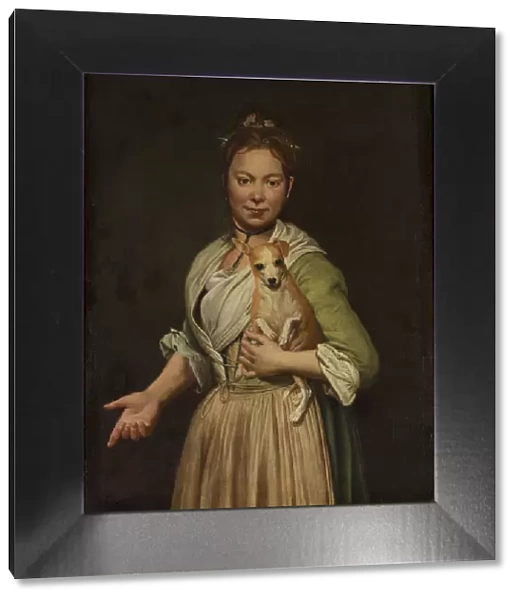 A Woman with a Dog, 1740s. Creator: Giacomo Ceruti