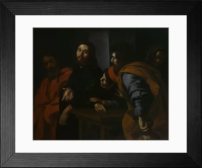 Framed Print : The Calling of Saint Matthew, ca. 1625-30. Creator: Giovanni Battista Caracciolo Framed Print : The Calling of Saint Matthew, ca. 1625-30. Creator: Giovanni Battista Caracciolo