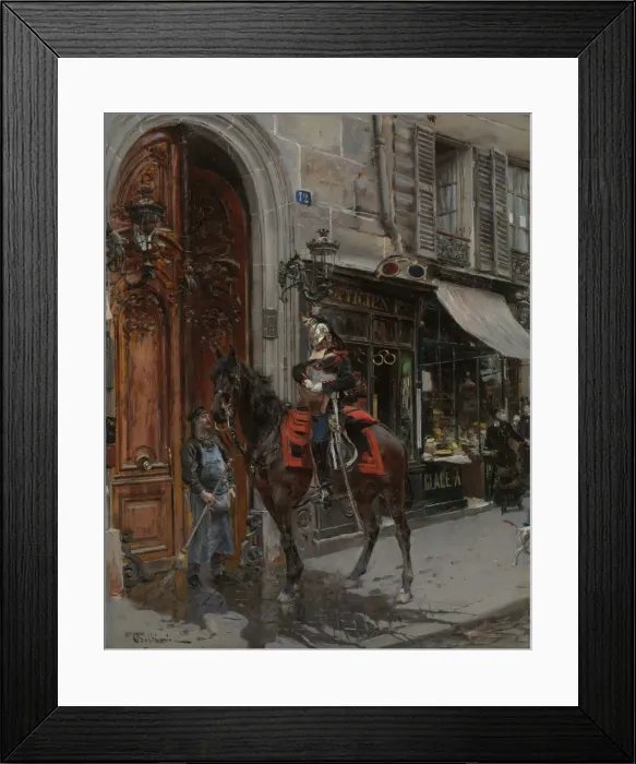 Framed Print : The Dispatch-Bearer, ?1879. Creator: Giovanni Boldini Framed Print : The Dispatch-Bearer, ?1879. Creator: Giovanni Boldini