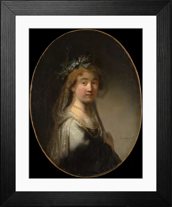 Framed Print : A Young Woman as a Shepherdess. Creator: Govaert Flinck Framed Print : A Young Woman as a Shepherdess. Creator: Govaert Flinck