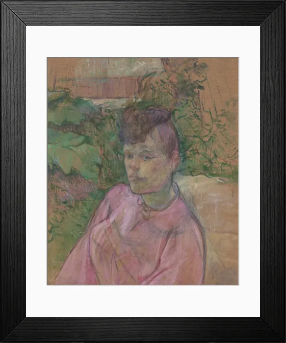 Framed Print : Woman in the Garden of Monsieur Forest, 1889-91. Creator: Henri de Toulouse-Lautrec Framed Print : Woman in the Garden of Monsieur Forest, 1889-91. Creator: Henri de Toulouse-Lautrec