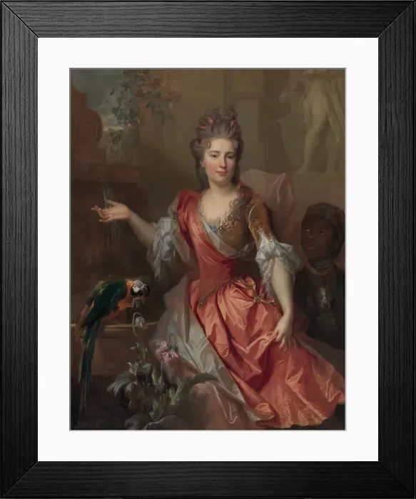 Framed Print : Portrait of a Woman, Possibly Madame Claude Lambert de Thorigny... 1696. Creator Framed Print : Portrait of a Woman, Possibly Madame Claude Lambert de Thorigny... 1696. Creator