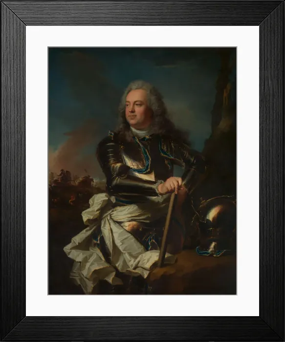 Framed Print : Portrait of a General Officer, ca. 1710. Creator: Hyacinthe Rigaud Framed Print : Portrait of a General Officer, ca. 1710. Creator: Hyacinthe Rigaud