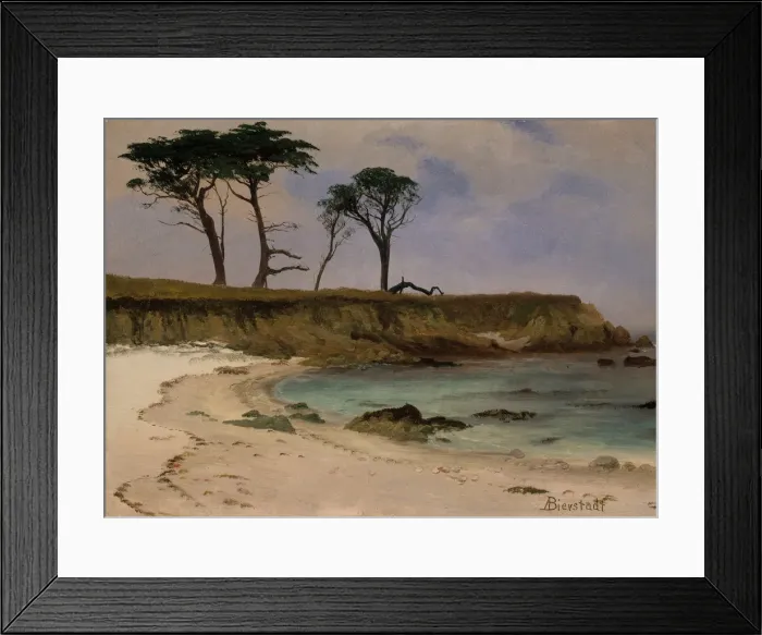 Framed Print : Sea Cove, ca. 1880-90. Creator: Albert Bierstadt Framed Print : Sea Cove, ca. 1880-90. Creator: Albert Bierstadt